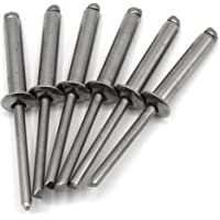 HEAVYTOOL® - Remaches ciegos (diámetro 3 mm x 6 mm- 100 unidades- rango de sujeción 0-5-3-0 mm) DIN 7337 A- similar a…